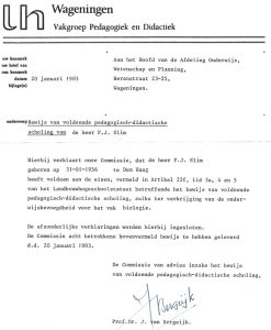 1983-OnderwijsbevoegdheidBiologiePieter